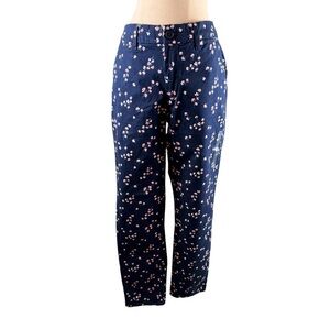 Tommy Hilfiger Navy Floral Cropped Pants